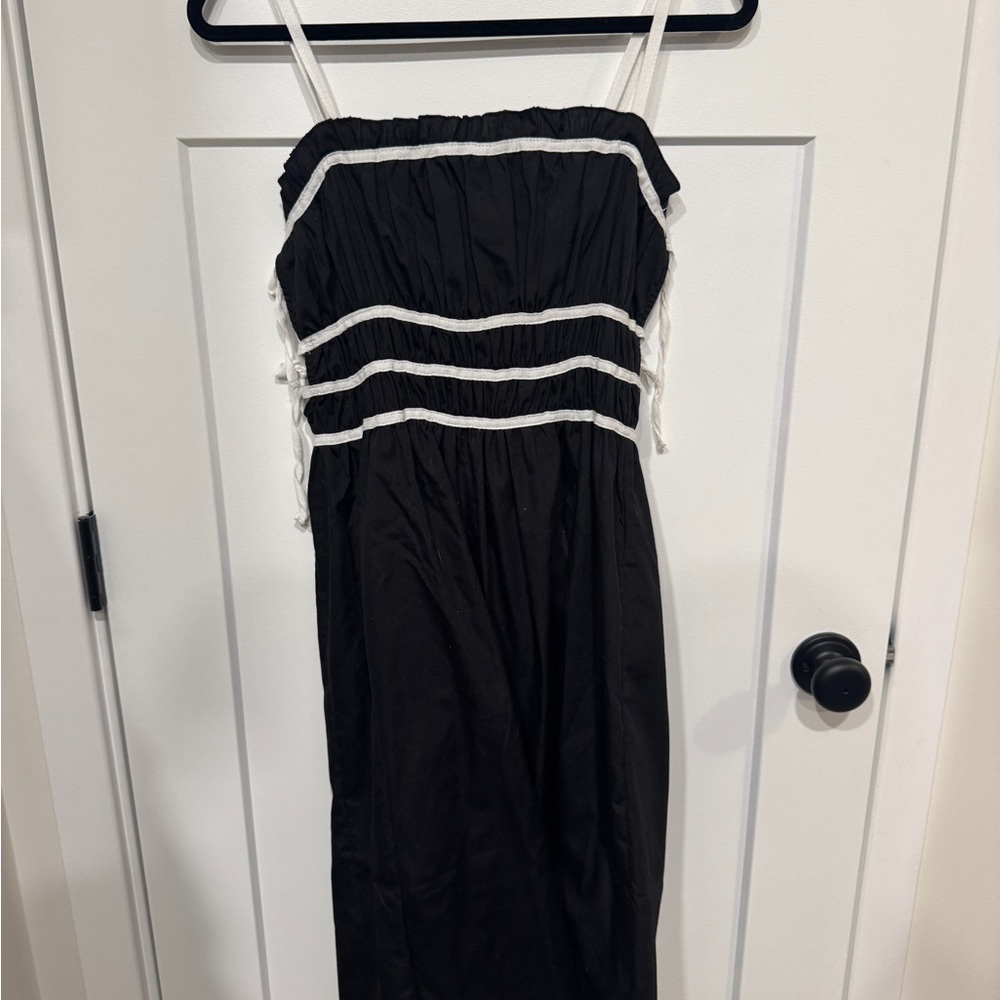 Elegant Black and White Dress
